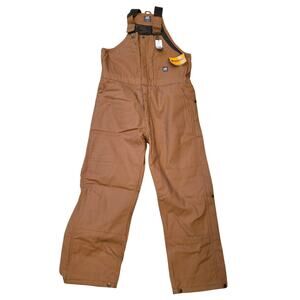 NWT Berne B415 Heritage Insulated Bib duck brown Overall sz L
